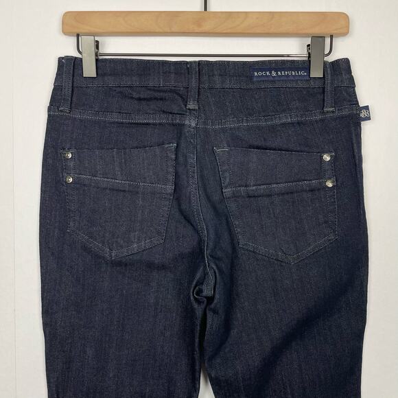 Rock and Republic | Kashmiere High Rise Dark Wash Full Length Skinny Jeans - Picture 4 of 6